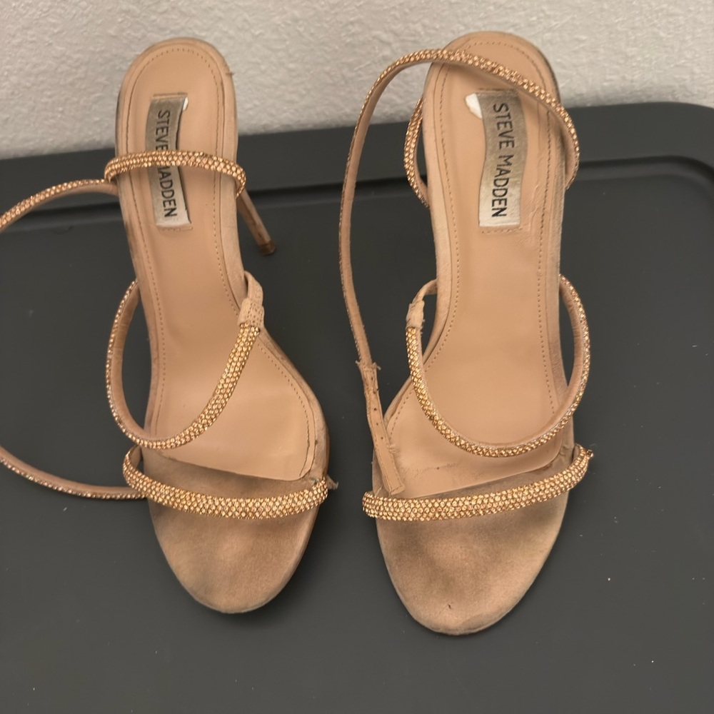 Steve Madden Tan Strappy Women's Heels